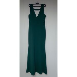 Green mermaid cocktail dress